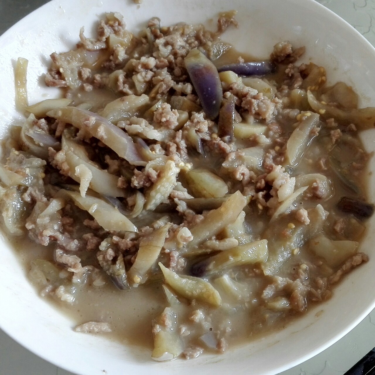 红烧肉沫茄子
