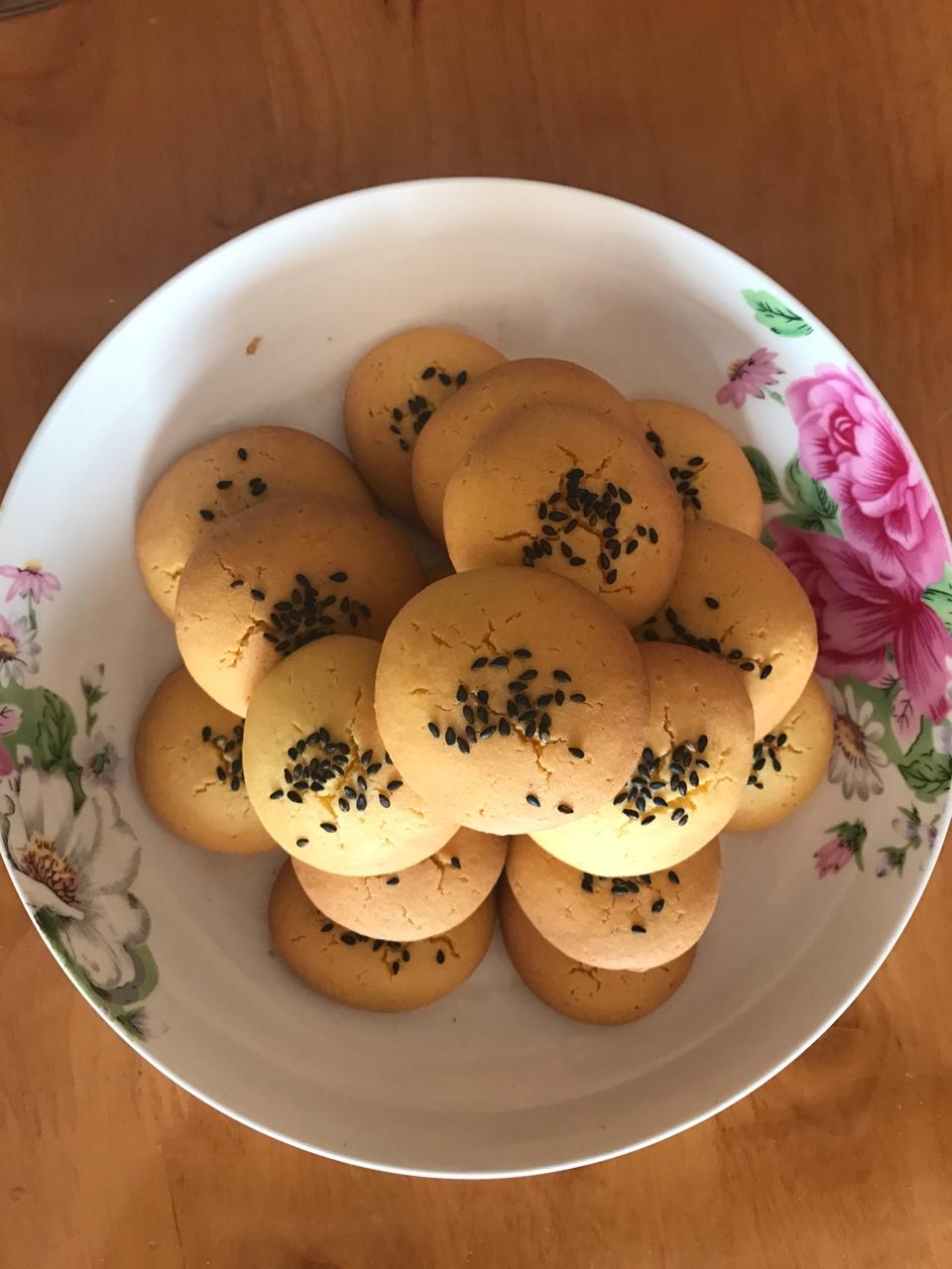 玉米面麻饼