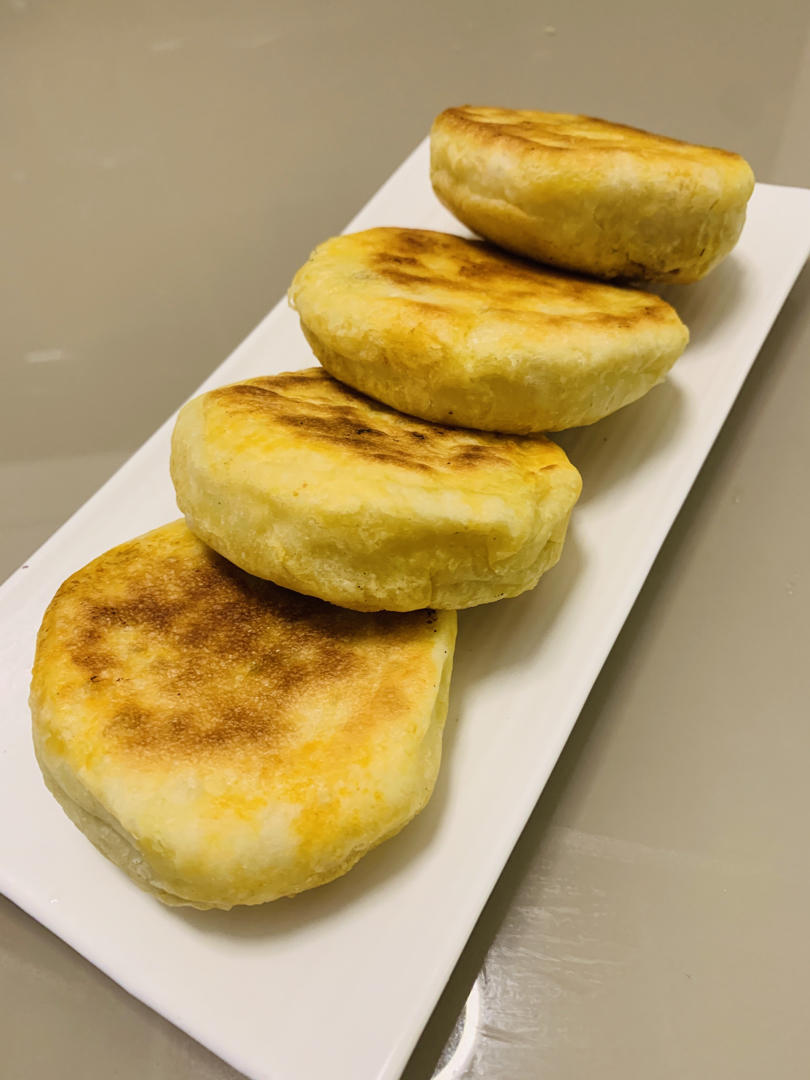 纯素食无五辛：土豆茄子馅饼！放一晚都不会硬！