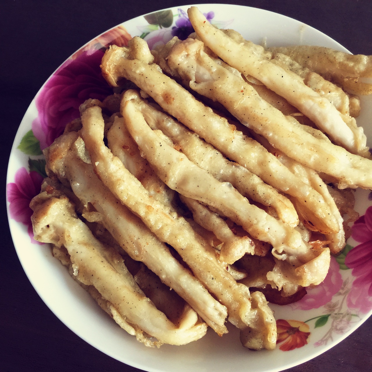 否开心买包包做的炸海鲜菇