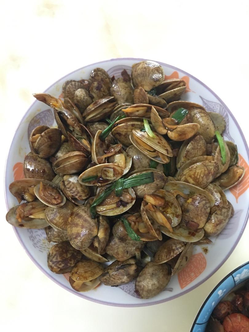 香辣炒花甲