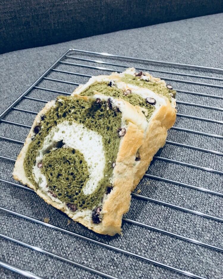 最正宗的日式抹茶红豆吐司