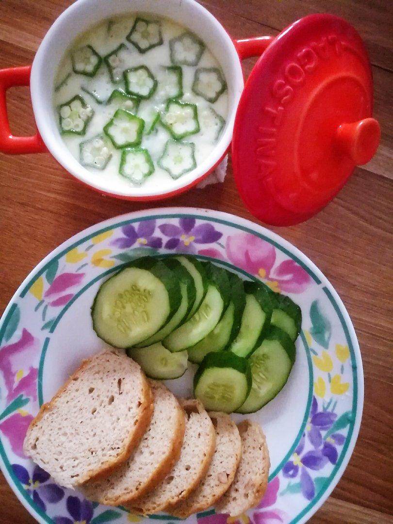 颜值控-做一朵开在碗里的花秋葵蒸水蛋