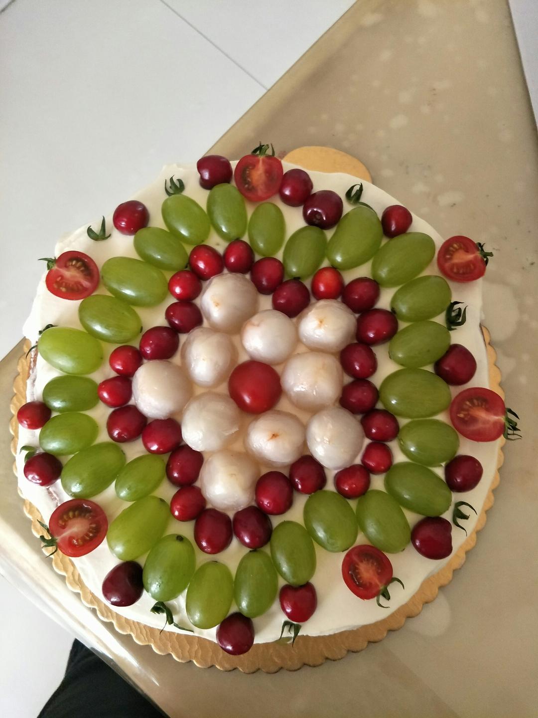 【零失败】不会裱花没关系的水果裸蛋糕 芒果裸蛋糕 完美戚风胚