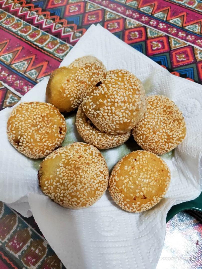 红豆馅麻团