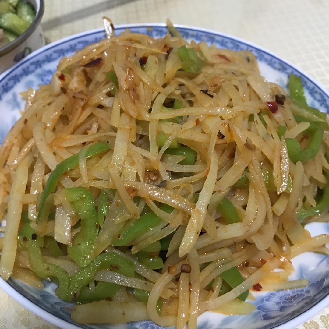 老干妈青椒土豆丝