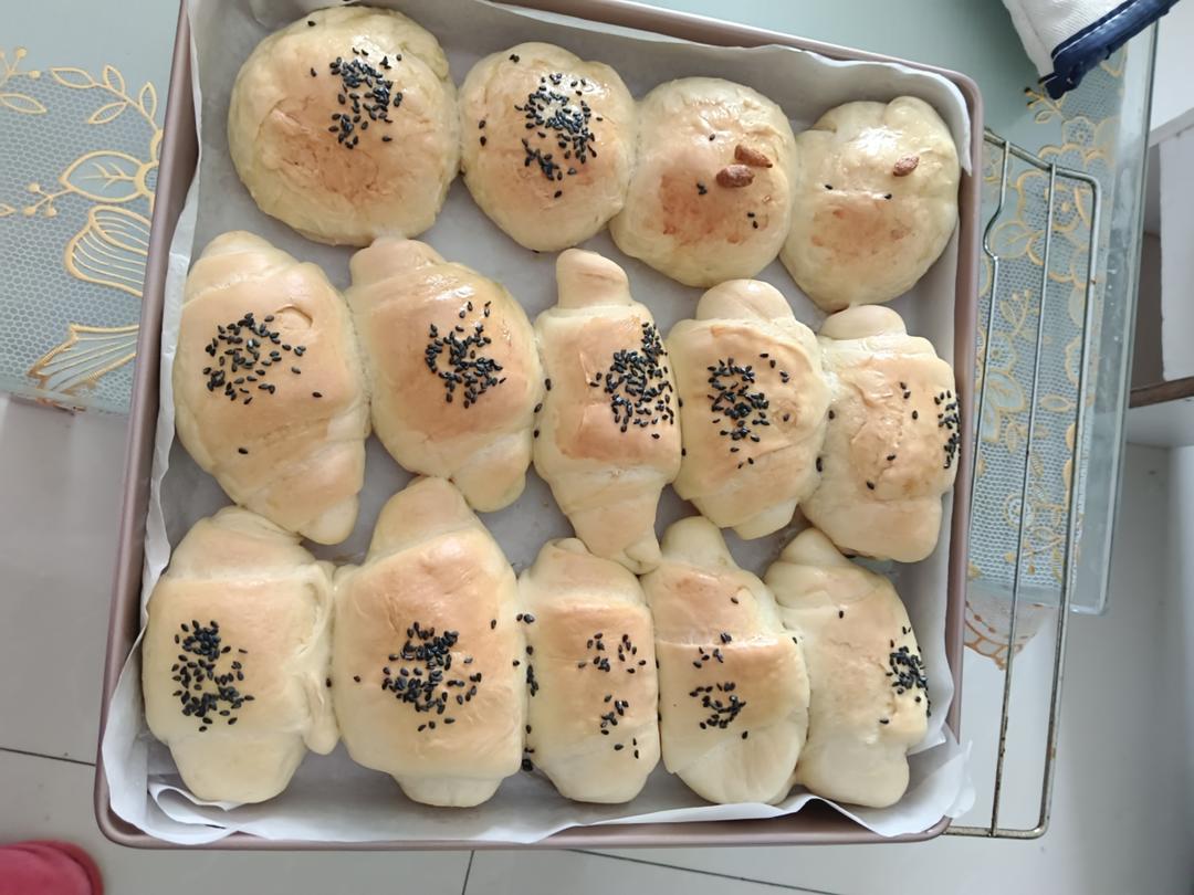 牛奶面包卷（直接法）