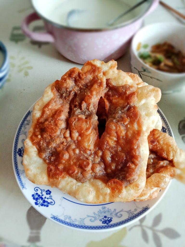 炸油饼、糖油饼