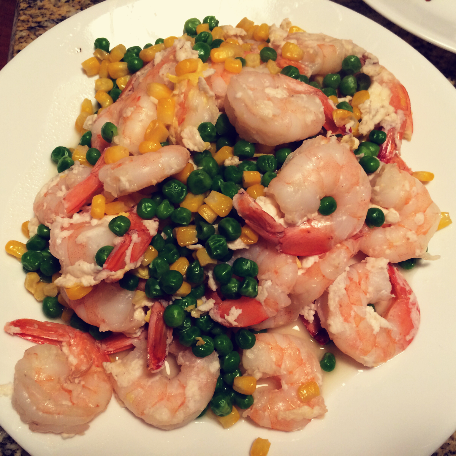 青豆玉米虾仁