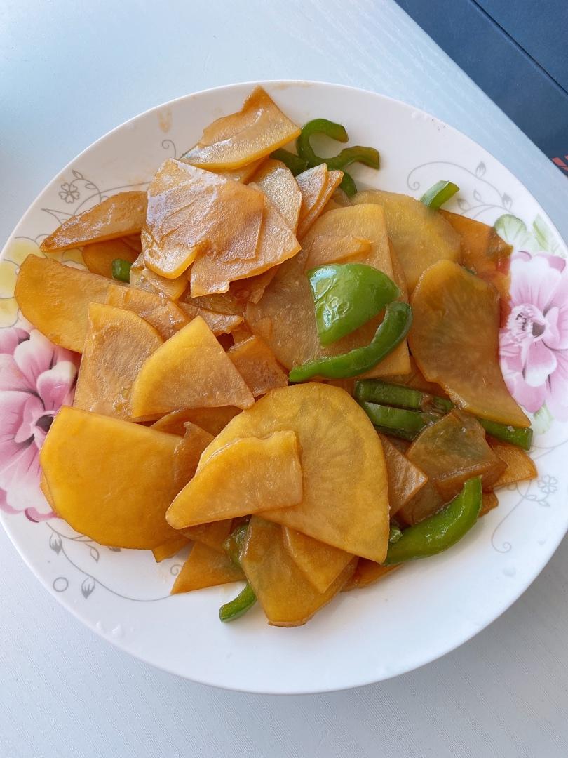 青椒炒土豆片