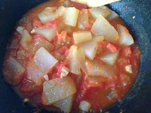 西红柿炒冬瓜（干贝炖）的做法 步骤3