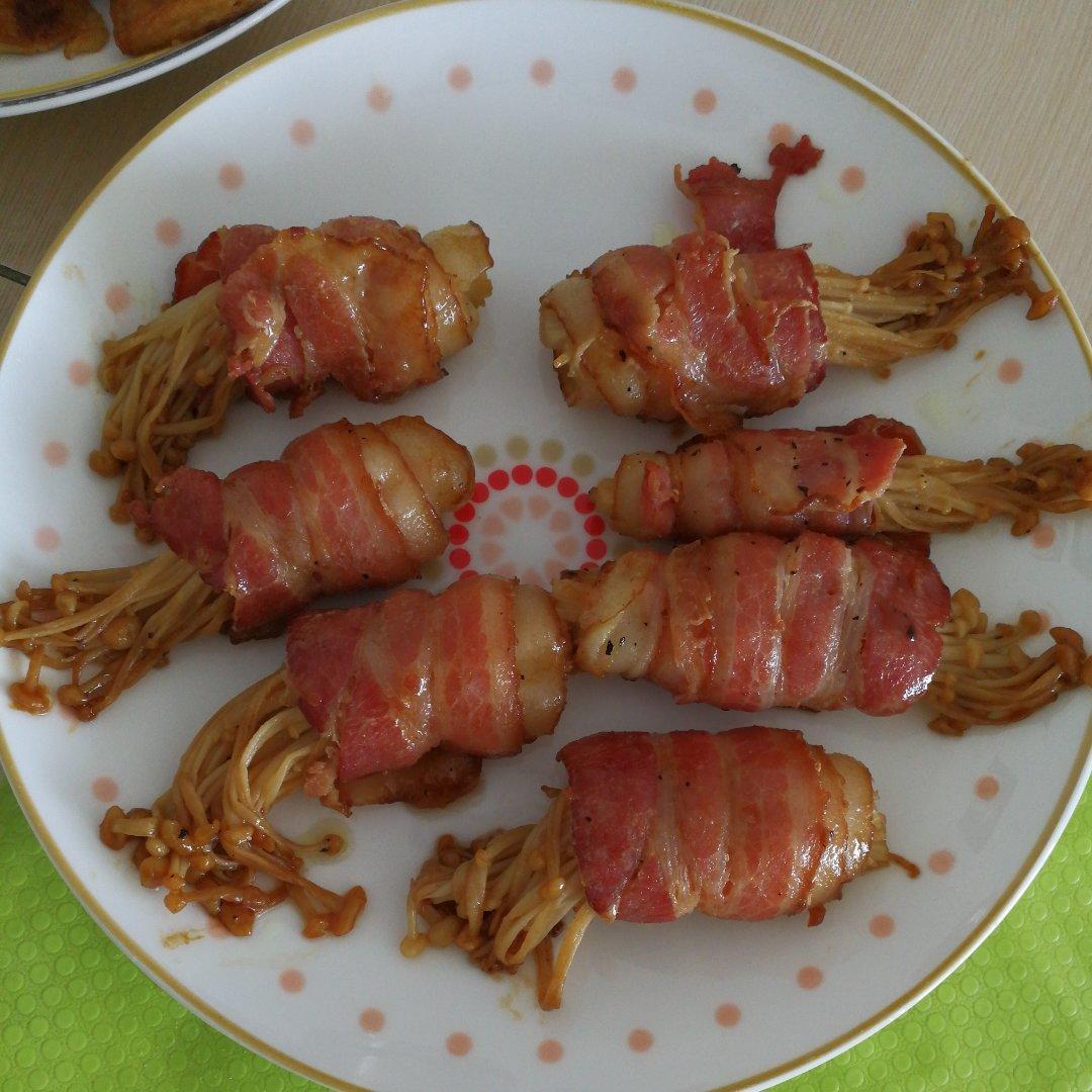 【金针菇培根卷】