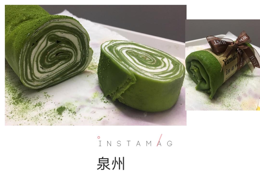 千层毛巾卷，原味、抹茶、巧克力三种口味