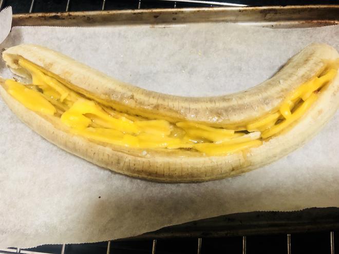 芝士烤香蕉的做法