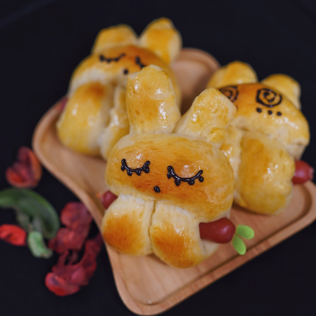 兔子热狗面包#东菱厨师机c08#