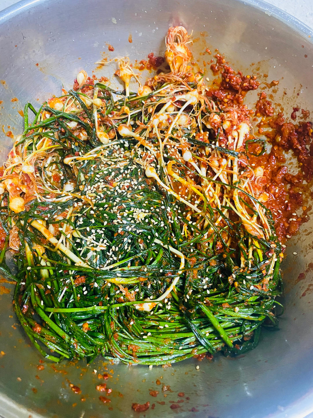 朝鲜族的小根蒜拌法