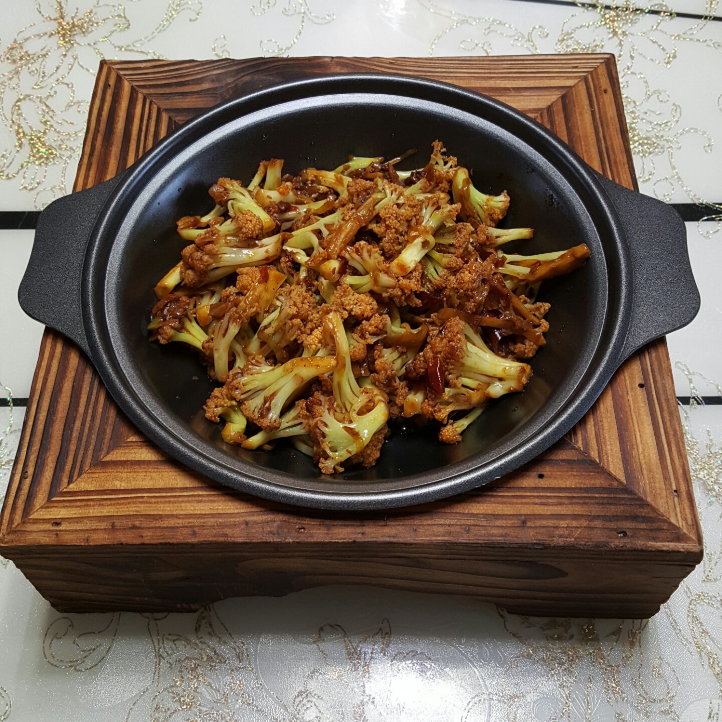 很“浪费”米饭的家常菜之一-------干锅菜花