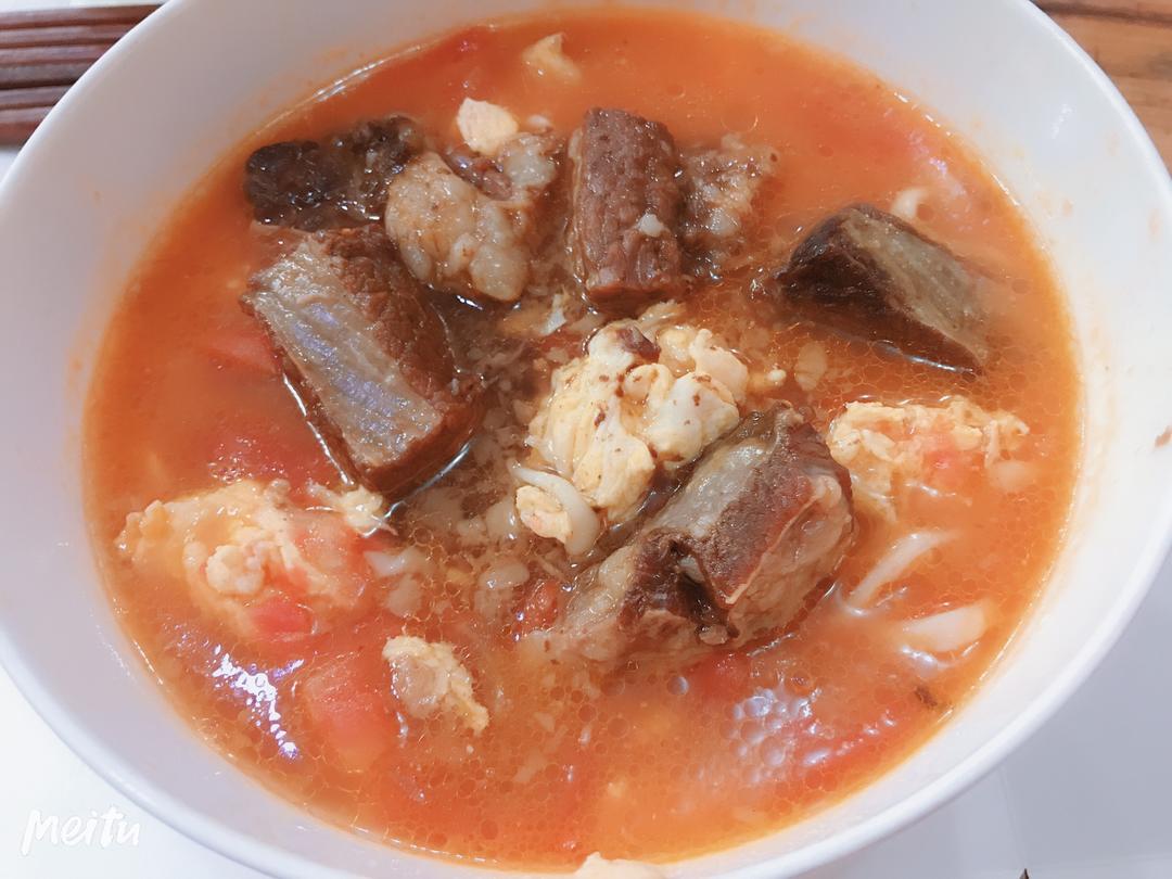 番茄牛肉面的做法