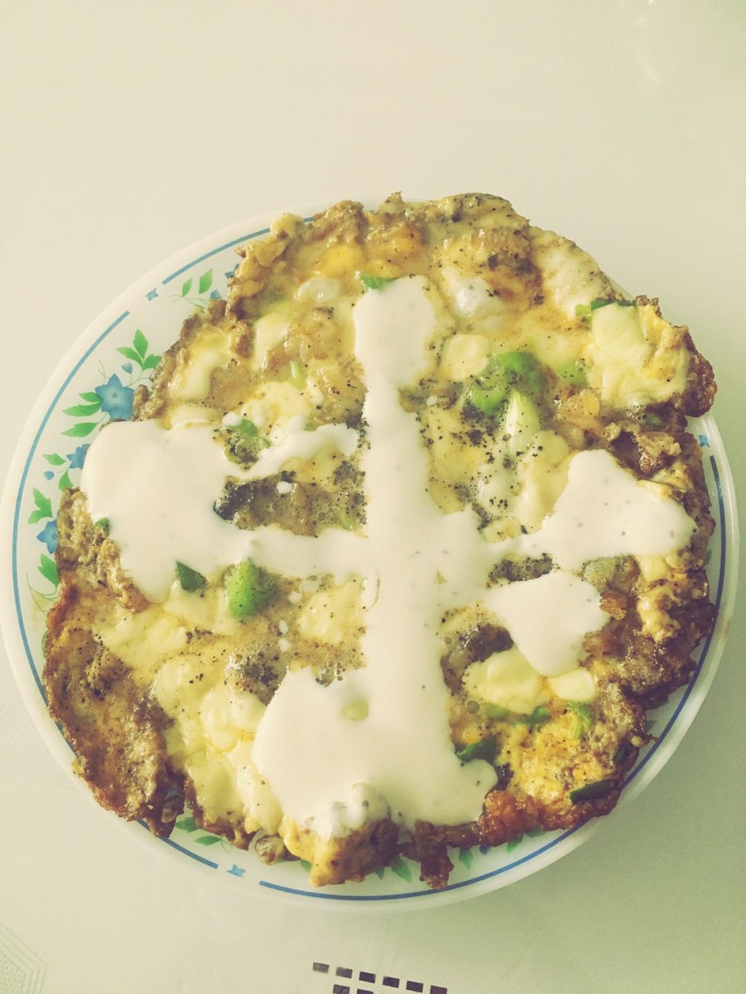 超快手的芝士焗蛤蜊蛋饼