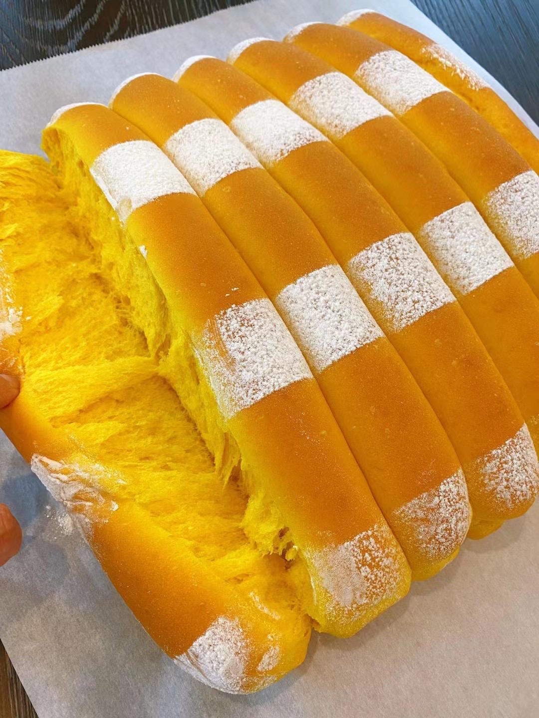 南瓜奶酪排包