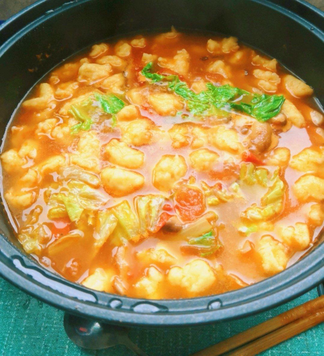 番茄鸡蛋疙瘩面