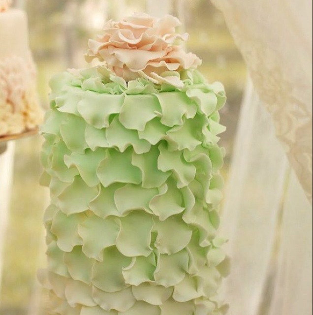 渐变玫瑰蛋糕——给自己的生日蛋糕