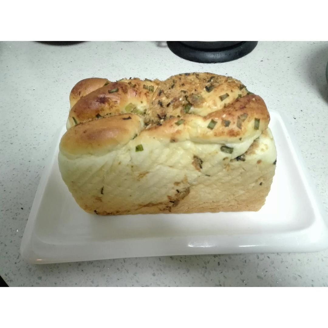 香葱肉松手撕吐司