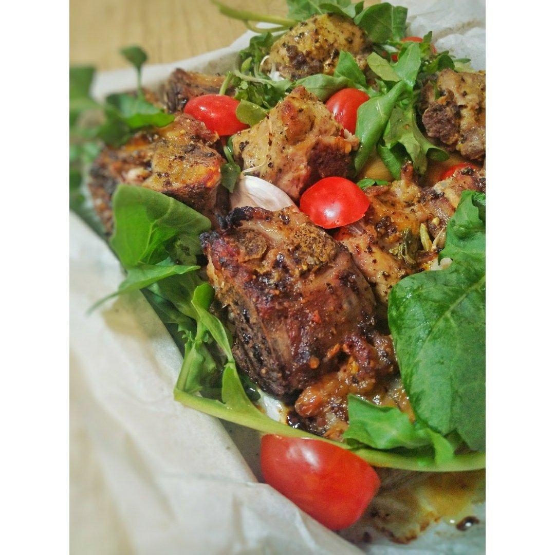 daogrs M6s搪瓷蒸烤箱：蜂蜜芥末排骨