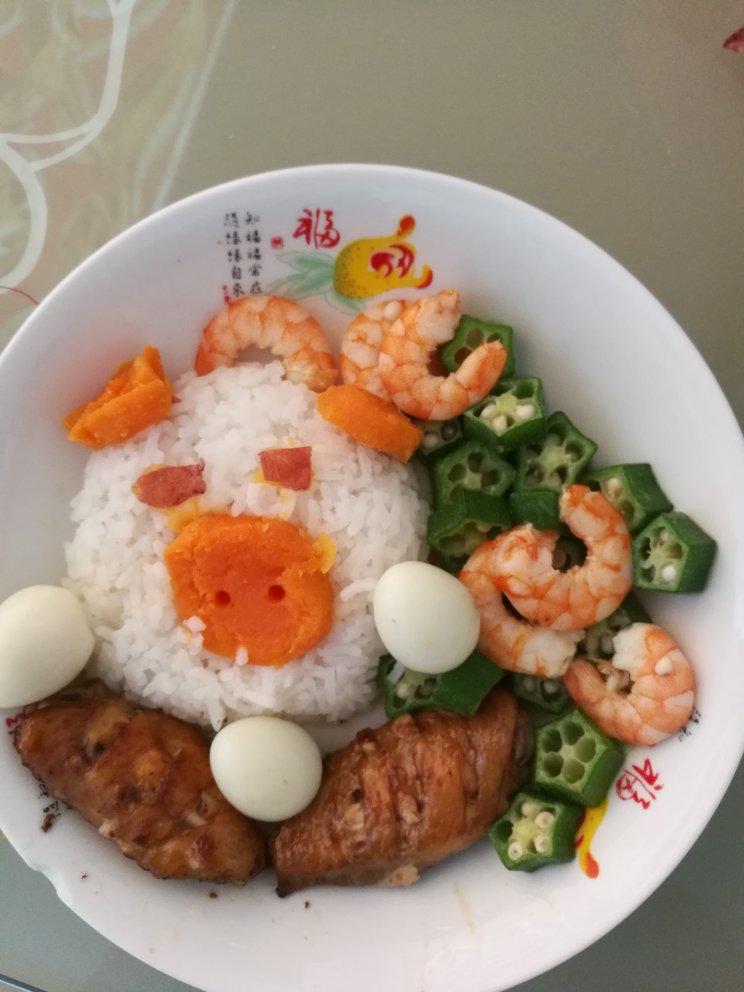 儿童餐小猪饭团