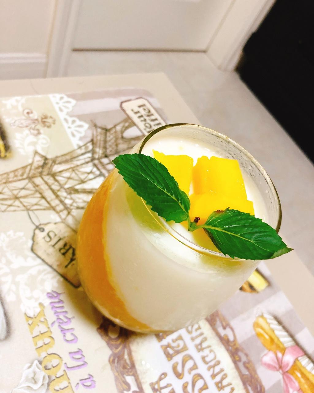 一醉茶做的夏日芒果牛奶小布丁