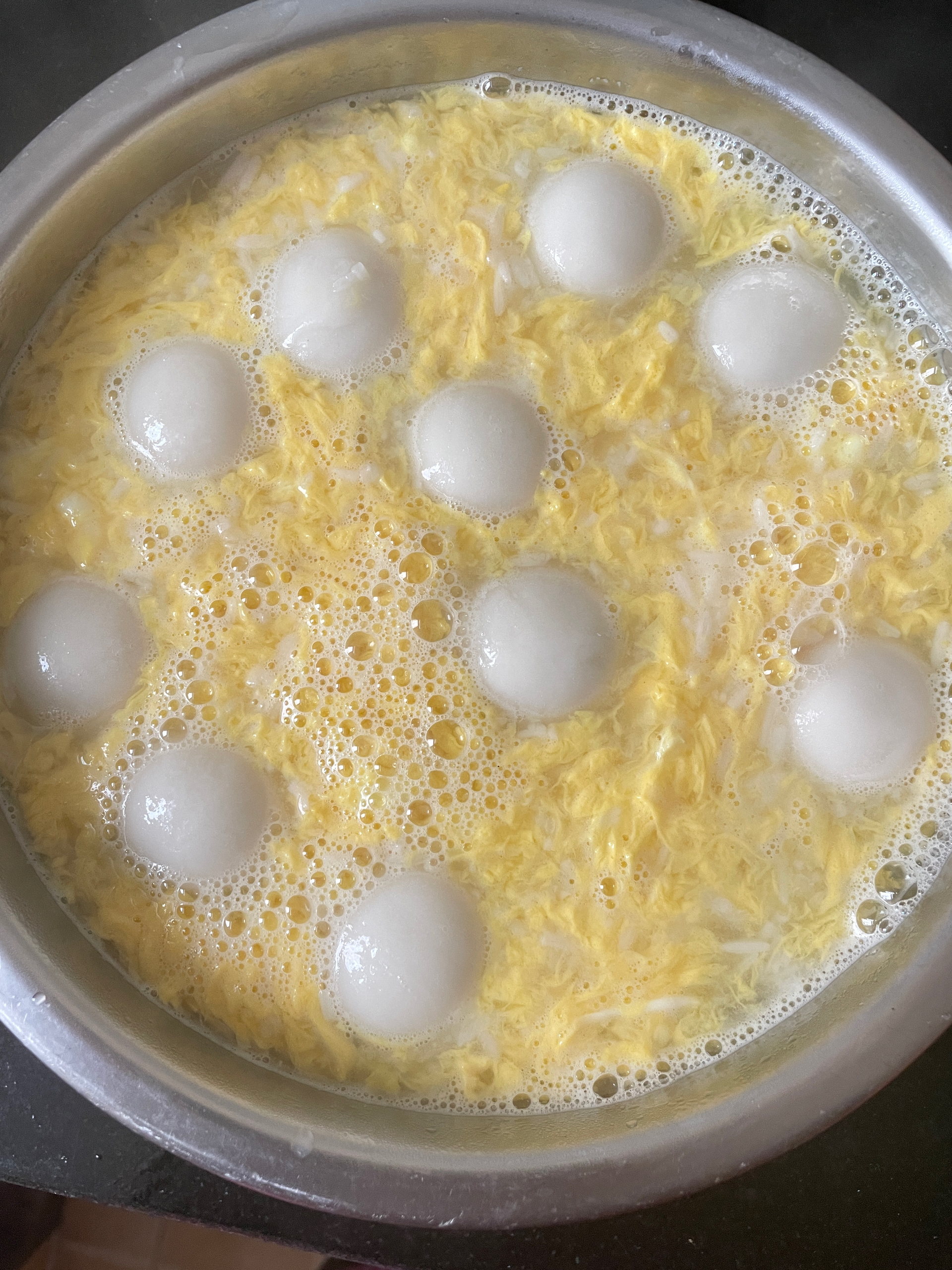 酒酿米酒醪糟鸡蛋汤圆