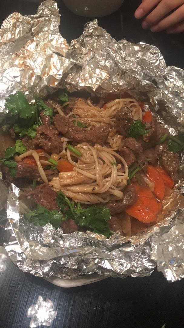 平底锅锡纸牛肉（超快手）