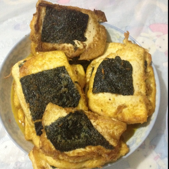 紫菜豆腐煎