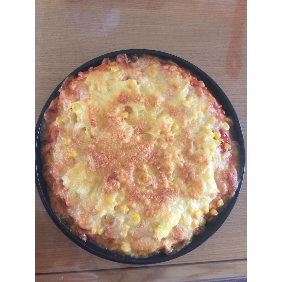 厚底鲜虾培根披萨