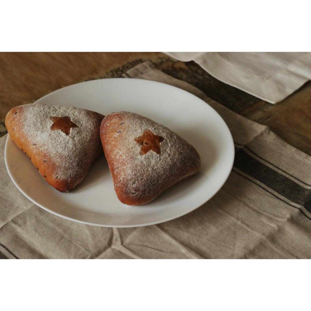 亚麻籽麻糬三角包-Panasonic面包机版