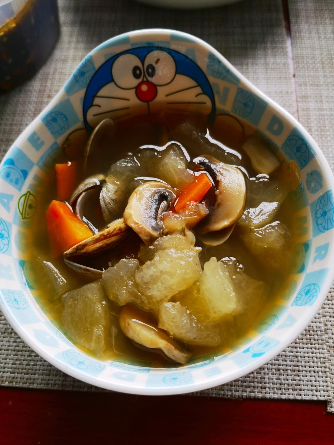 🌈无比鲜美！好喝到流泪～冬瓜花甲汤