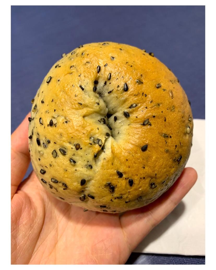 黑米粉黑芝麻贝果