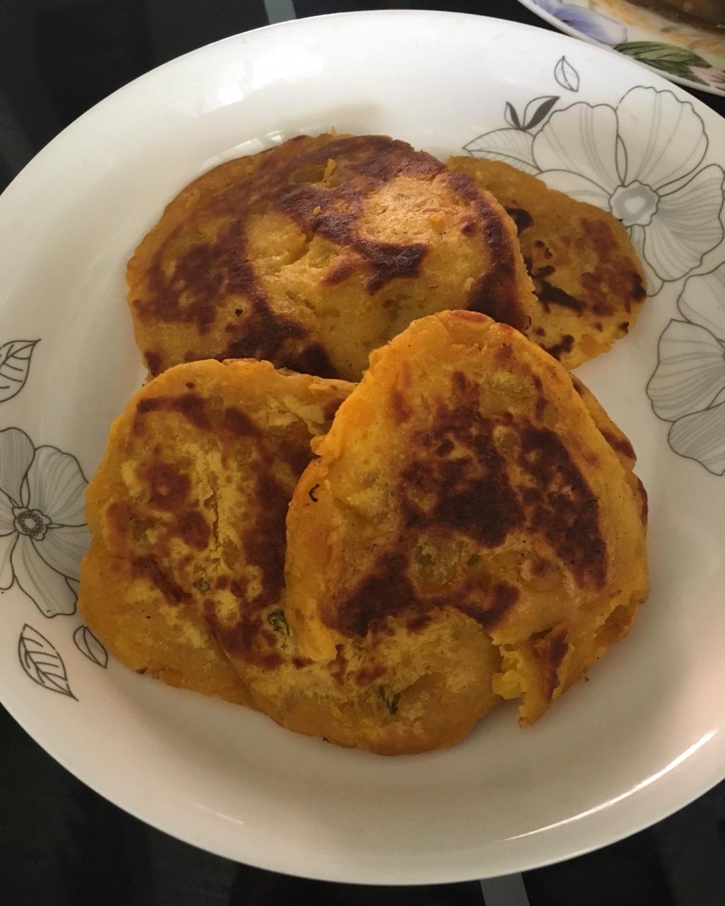 无油无糖南瓜饼