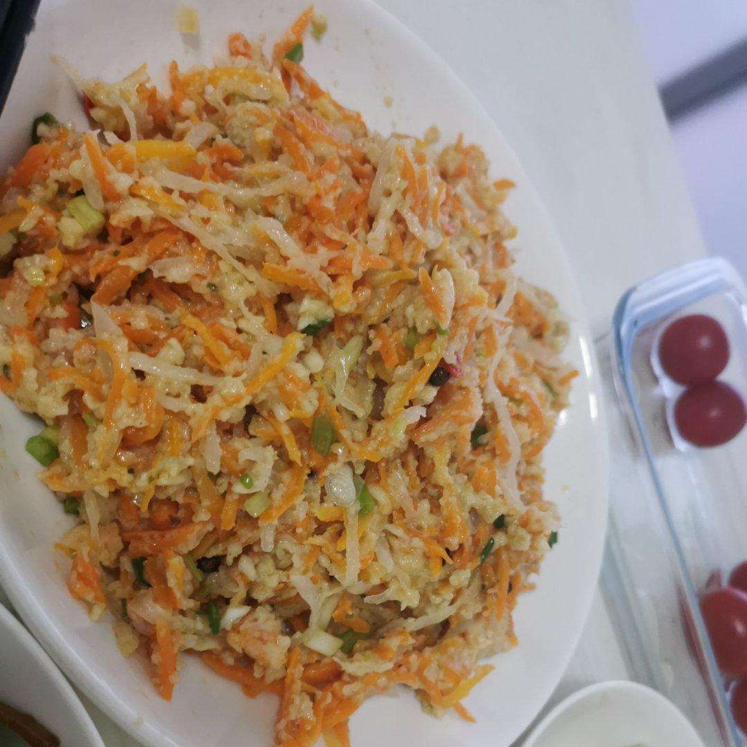 粉蒸胡萝卜丝