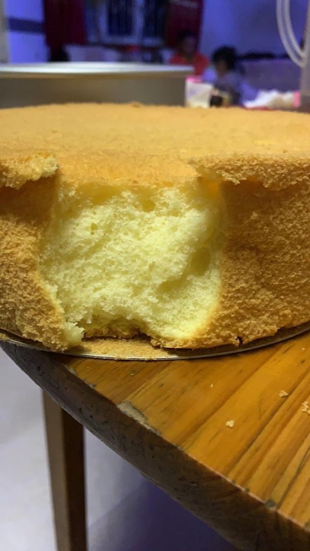 原味戚风蛋糕～8寸