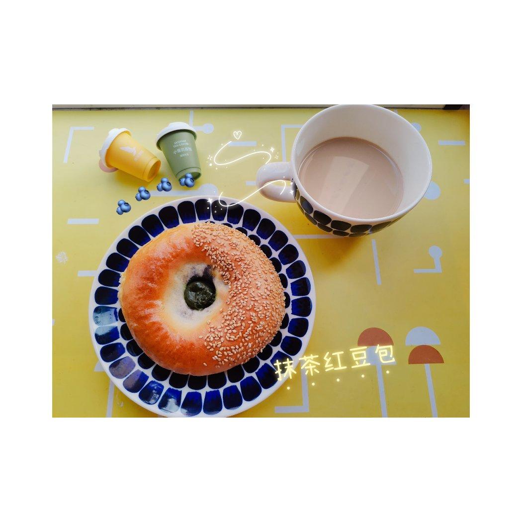 日式抹茶红豆包