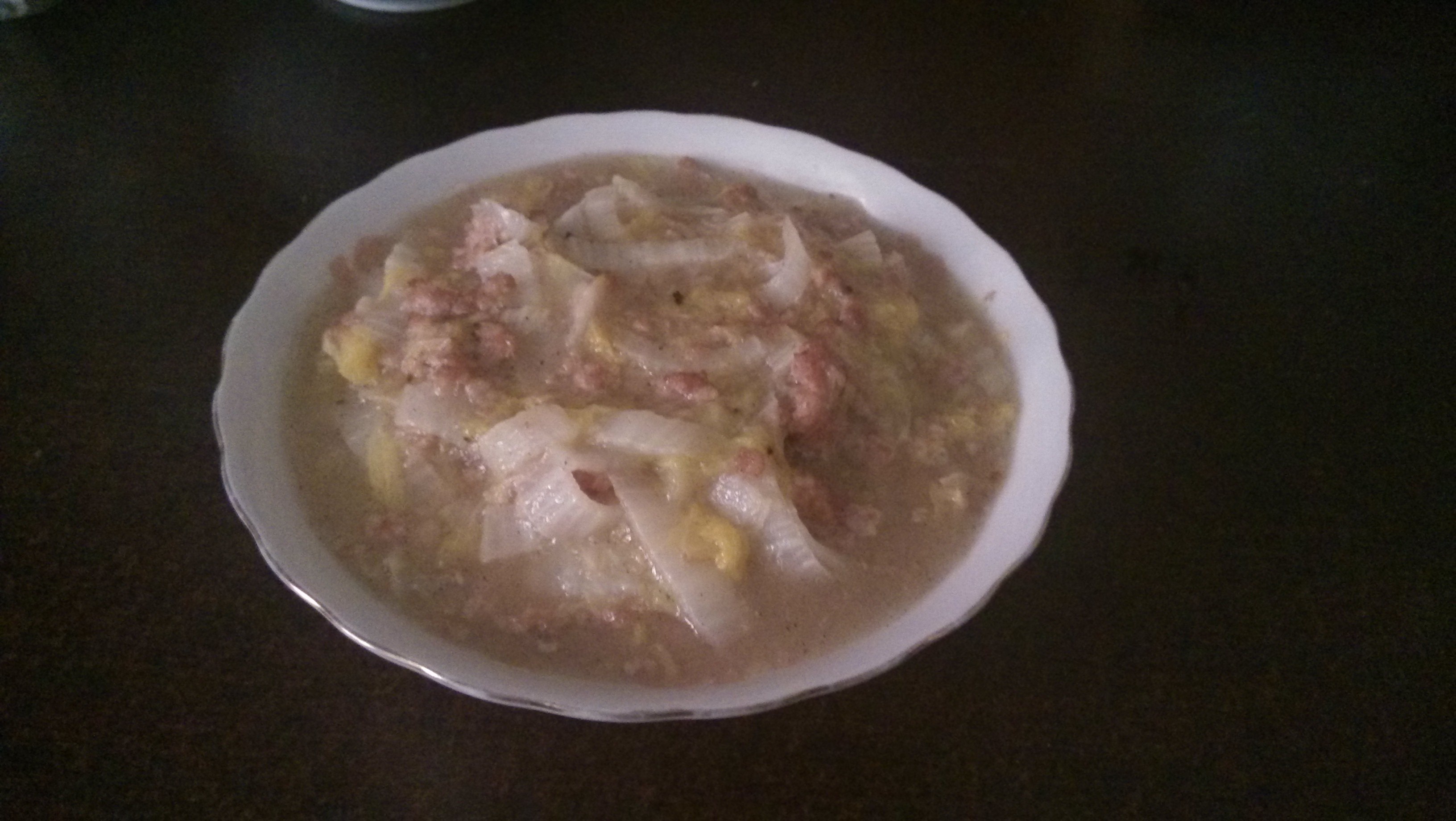 白菜烂糊肉丝