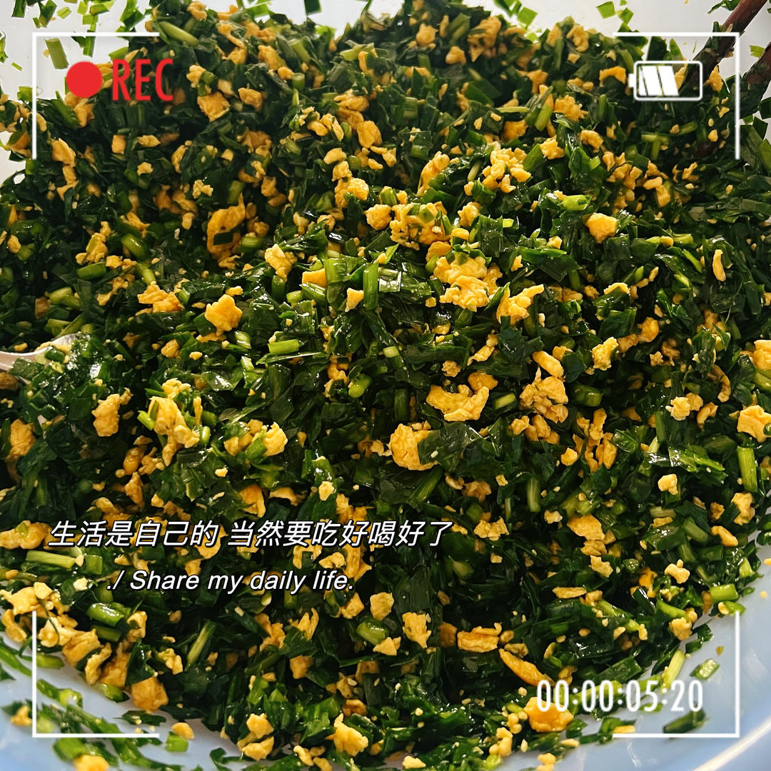 经典的韭菜鸡蛋馅儿饺子 怎么吃都不会腻
