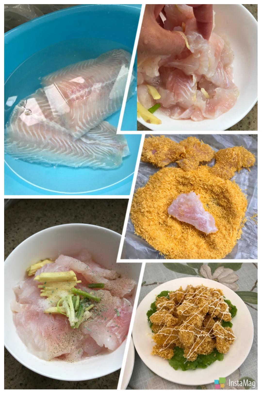 香煎巴沙鱼（色拉）