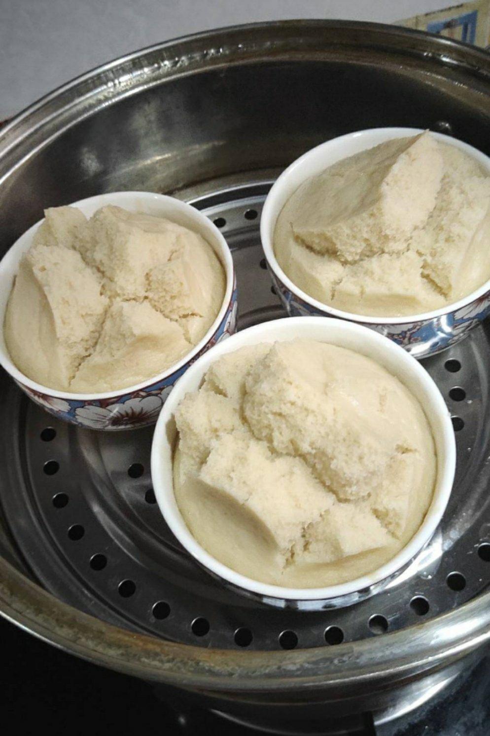 洁静_e2at做的蒸米糕(蒸碗糕)