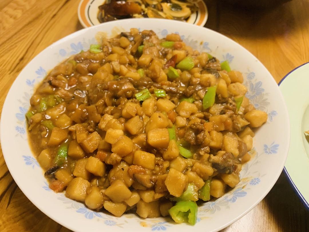 ㊙️香菇土豆肉沫拌饭❗️比外卖还好吃