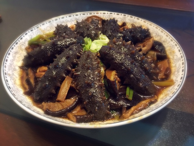 波斯皮皮-1做的家庭版葱烧海参