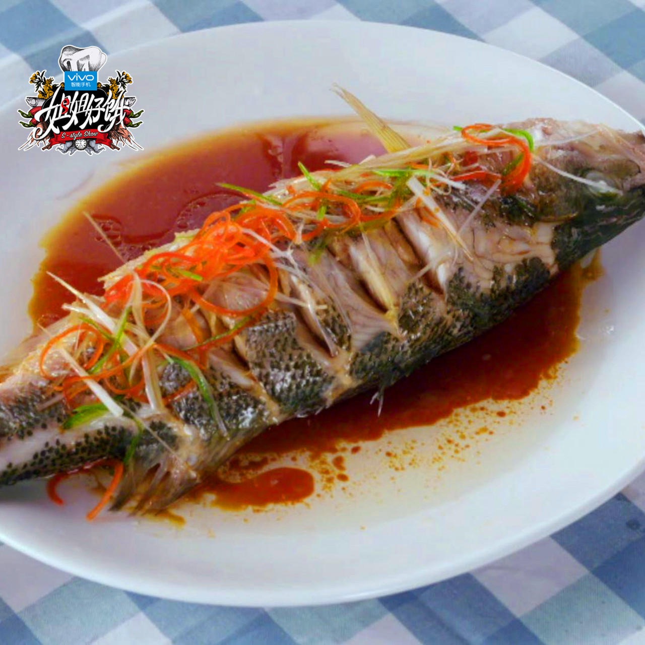 【姐姐好饿】第五期天菜男神黄晓明菜谱：清蒸鲈鱼的做法