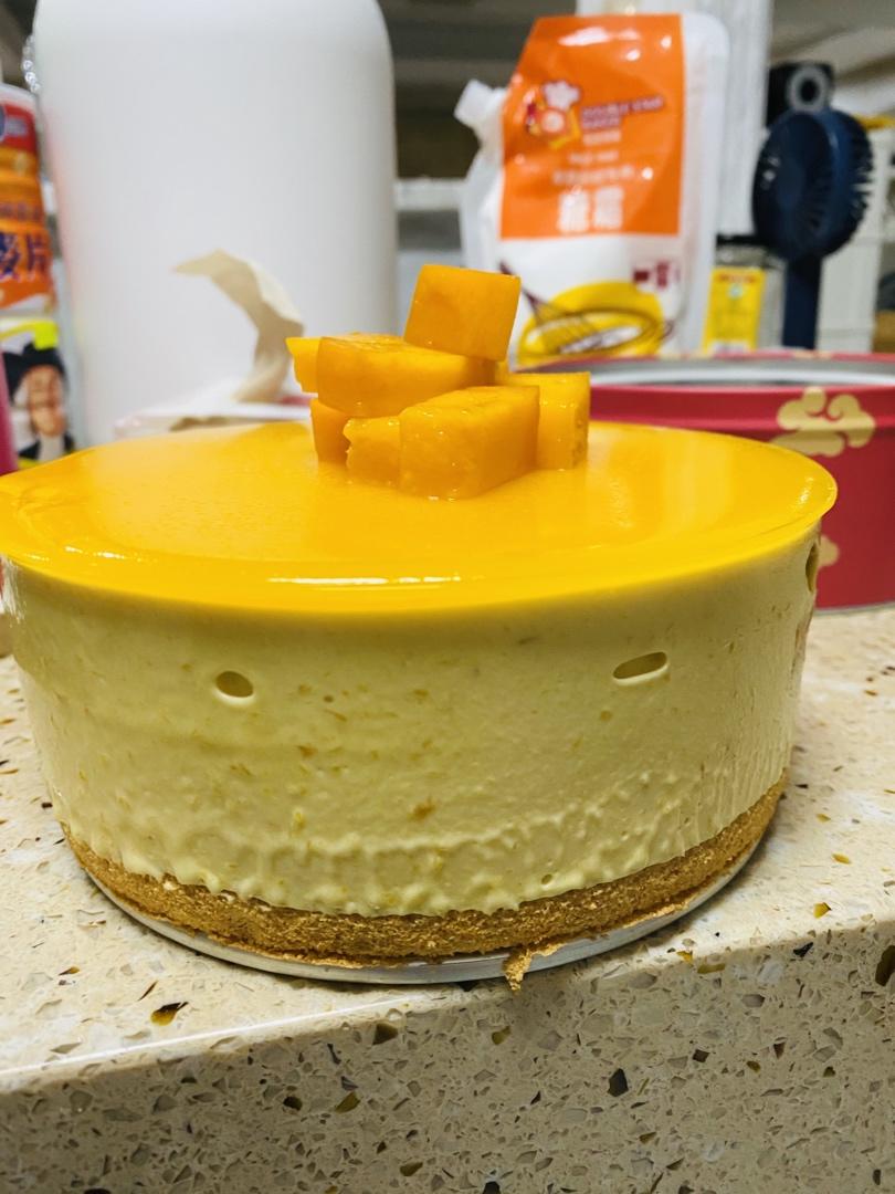 【视频】芒果慕斯（6寸） | 含镜面果胶配方