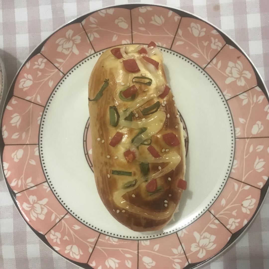 香葱火腿肉松面包